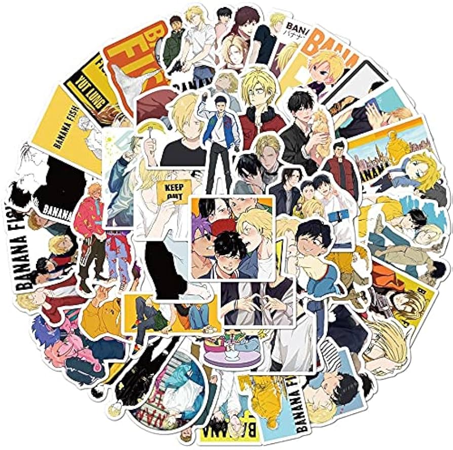 Amazon.co.jp: LICAQSA(まあ) for BANANA FISH ステッカーセット